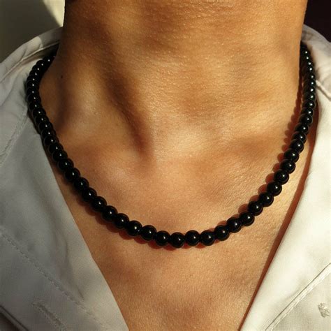 Etsy Black Pearl Necklace